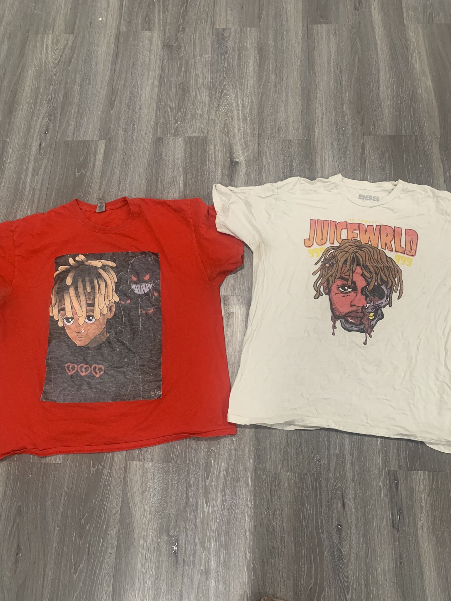2 Xl Juice Wrld Shirts 