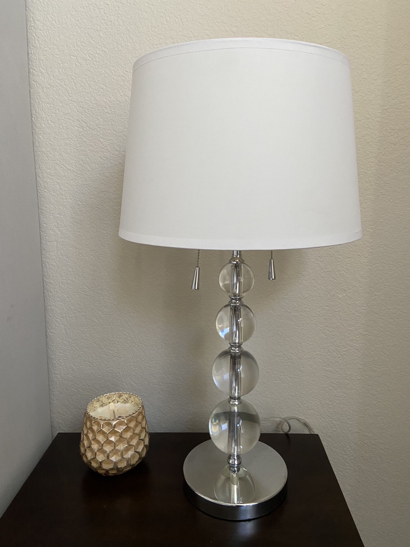 JCPenny Macy’s HomeGoods Pair Of Crystal Ball Table Lamps