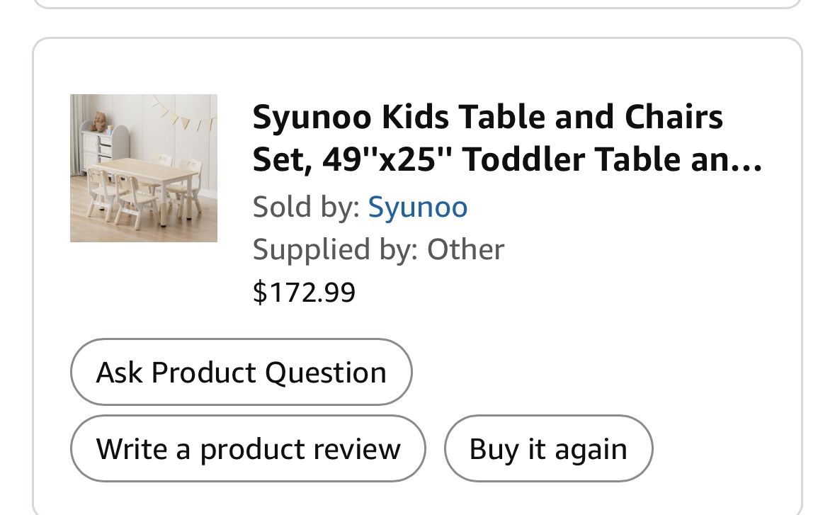 Kids Table With Chairs 