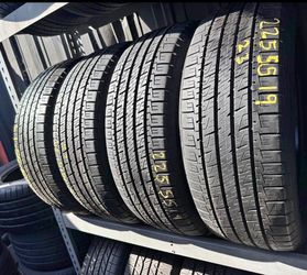 225/55/19 Goodyear 📍📍 Vendo un set de llantas con 80% de vida las 4 📍🌟