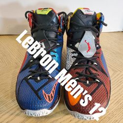 Nike Men's Size 12 LeBron 12 SE What The 2015 Basketball Shoes 802193-909