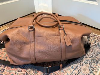 Coach Trekker brown pebbled leather 52