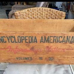 Encyclopedia Britannica Shipping Crate