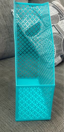 Teal folder holder