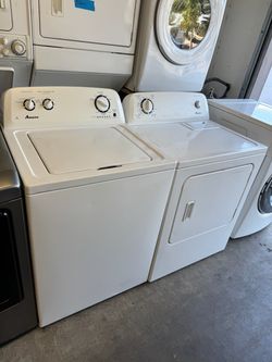Used Amana Washer and Gas Dryer Top Load Bog Capacity