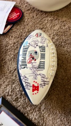 2001 Signed Patriots Football