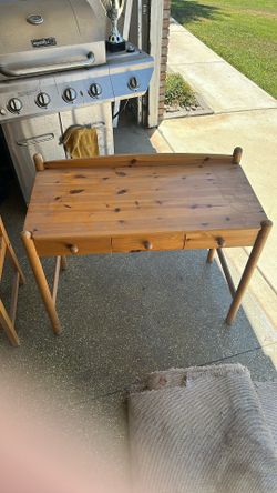 Wooden Table And Chair