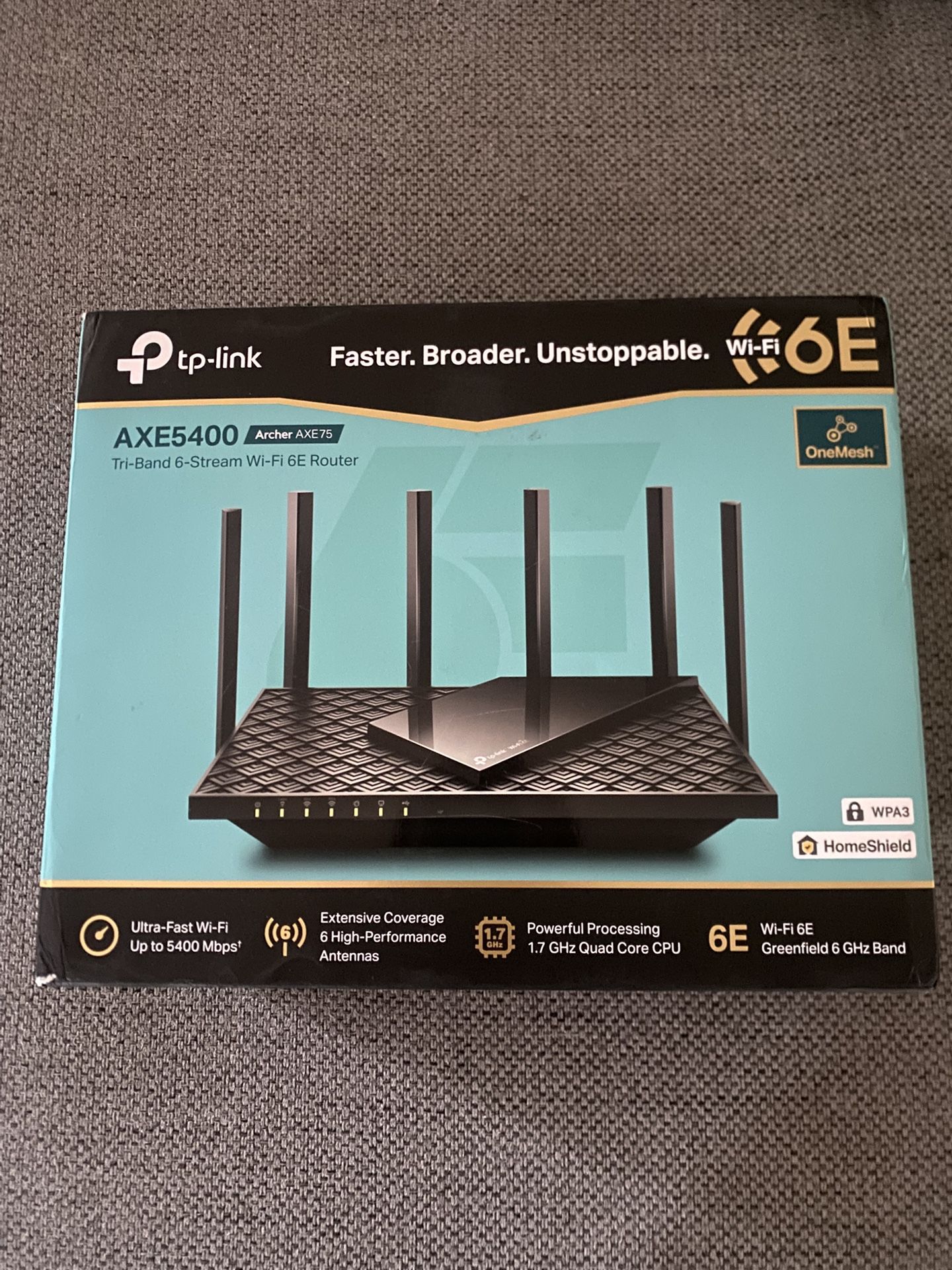 AXE5400 Archer AXE75 Tri-Band 6-Stream Wi-Fi 6E Router