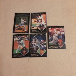 5 1992 Fleer All-star Cards 