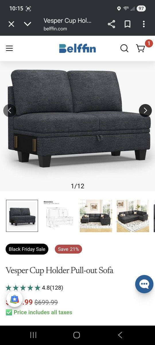 My Mistake Is Your Gain! 2 Belffin Storage Loveseat Modules