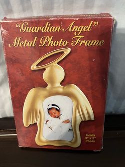 Guardian Angel Metal Photo Frame