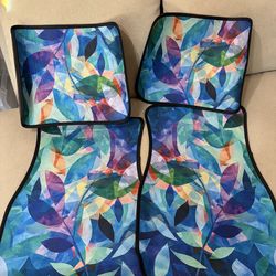 Car Floor Mats,Front & Rear Automotive Floor Mats,Universal Fit Design 4 pieces