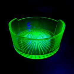 Uranium Glass Trinket Dish