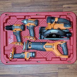 NEW Ridgid 5 Tool 18V Combo Kit [TOOLS ONLY]