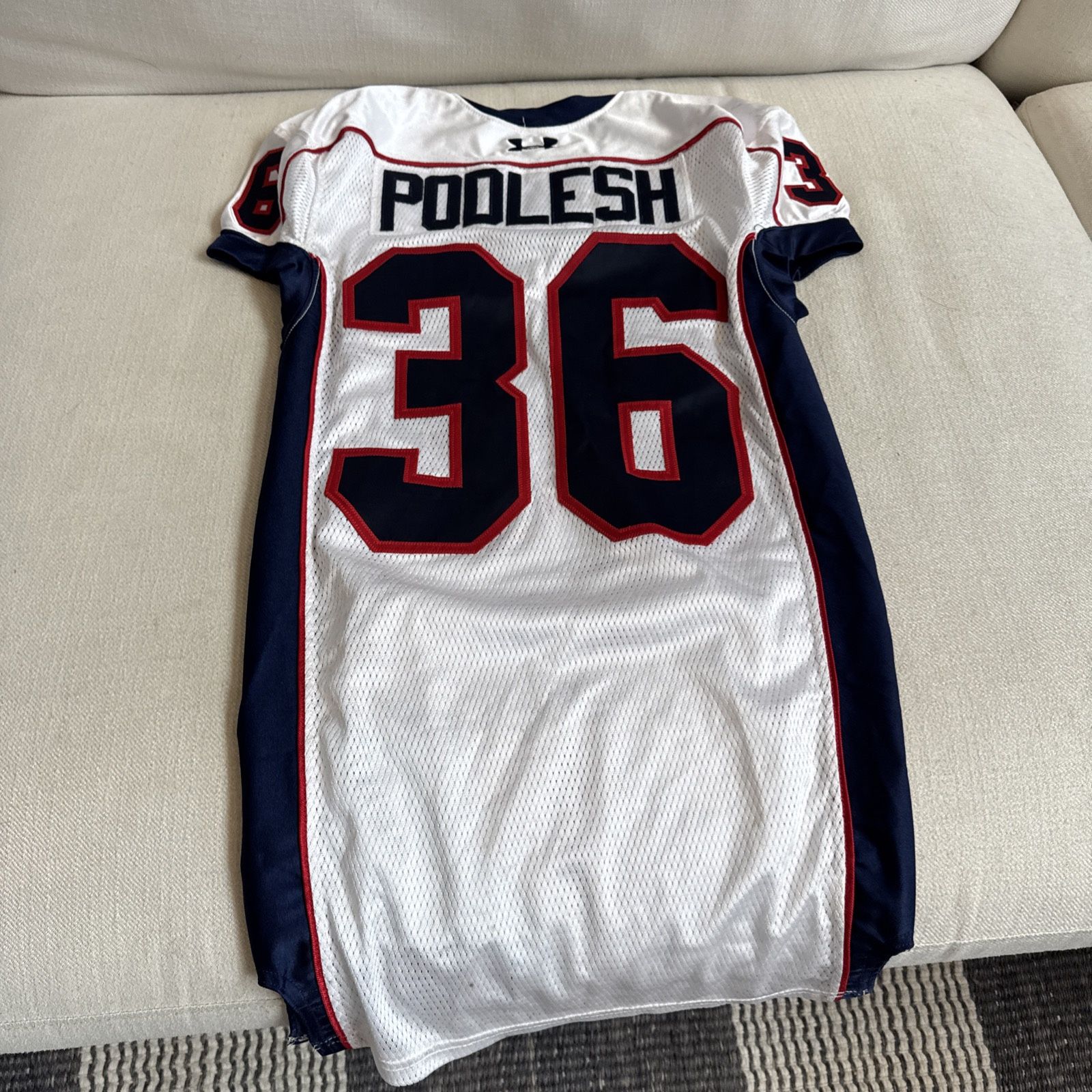 Adam Podlesh P Maryland 2006 College Senior Bowl Game Worn Jersey Chicago Bears