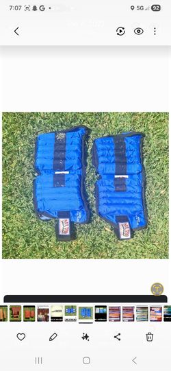 all pro Contour Foam ankle weights 10 lbs Blue
