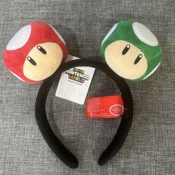 SUPER NINTENDO WORLD Super Mushroom and 1-UP Mushroom Headband 