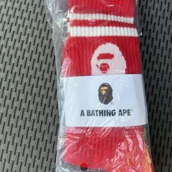Bape Red socks 