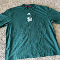 Men’s Adidas Mexico Soccer National Team Green Short Sleeve Shirt