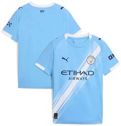Manchester City Youth 2025/26 Home Jersey Sky Blue Authentic