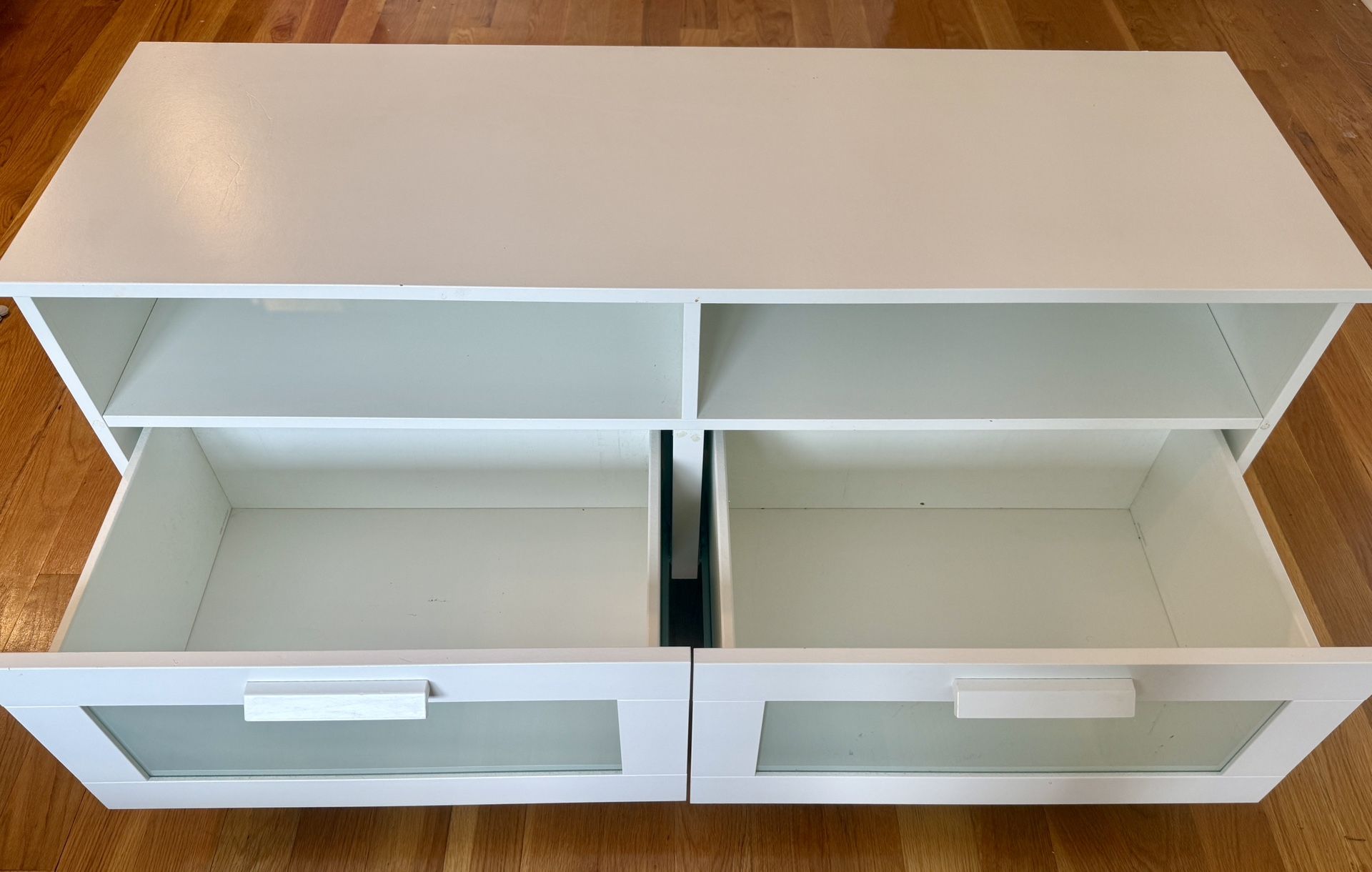 TV Stand With Custom Leather Cover