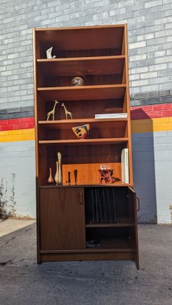 Mid-Century Modern  Danish Teak Bookshelf/ Wall unit