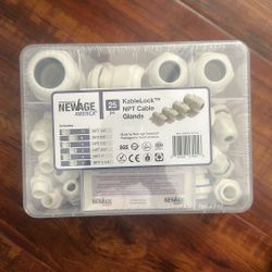 3 Boxes  New Age America® 25pcs NPT Cable Glands Kit KableLock