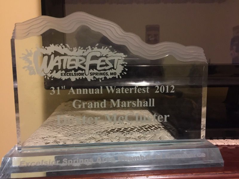 Water fest trophy awarded to Dexter McCluster only 1 made