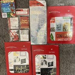 Christmas labels and one set of Christmas tags, See description