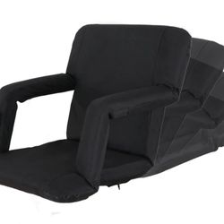 ZENYâ„¢ Portable Stadium Seat for Bleachers and Bench 5-Reclining Adjustable Positions Foldable Chair