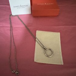 James Avery Circle Changeable Charm Necklace
