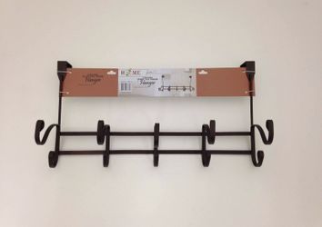 Uniware 5 Hook Over the Door Hanger, Bronze