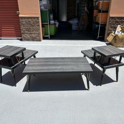 MCM Atomic  Formica  Coffee Table & Side Tables