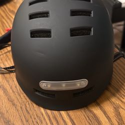 Black  bicycle helmet W/ LED Lights Size M/L