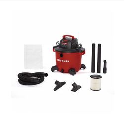 CRAFTSMAN CMXEVBE17594 12 Gallon 6.0 Peak HP Wet/Dry Vac, Portable Shop Vacuum