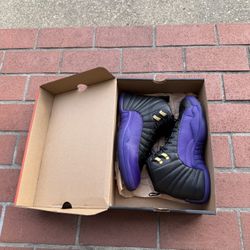JORDAN 12 FIELD PURPLE SZ 8 LIGHTLY WORN/OG BOX