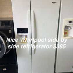 Nice Whirlpool Side By Side Refrigerator 