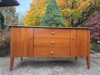 Mid century Arhaus solid wood credenza / sideboard