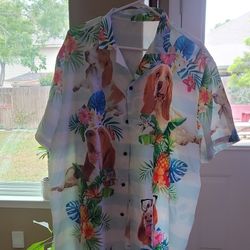 Hawaiian Dog Shirt 