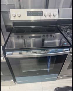 New ge electric stove 5 burner 30 inches
