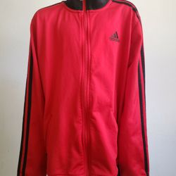 Adidas Boys Red Track Jacket Size 10/12