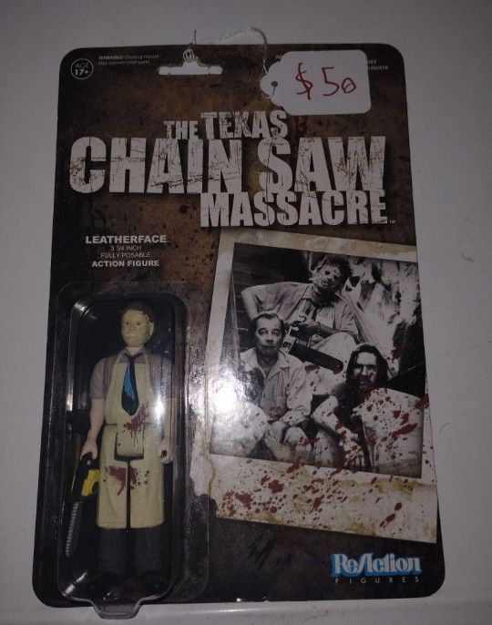 Texas Chainsaw Massacre Leatherface Reaction Horror Halloween Action Figure