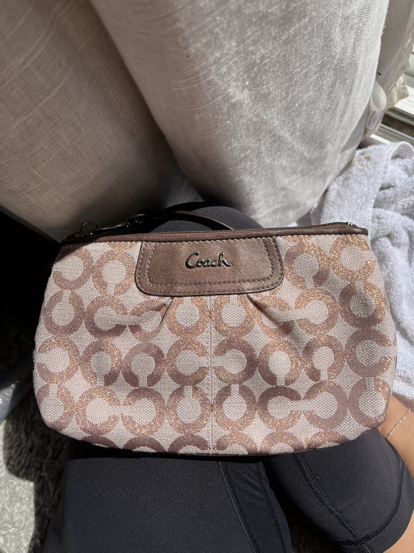 Coach Logo Wristlet