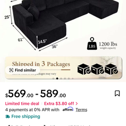 Boneless sofa from TikTok shop