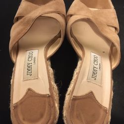 Authentic Jimmy Choo Espadrille Wedges Sz 37 $250 Obo