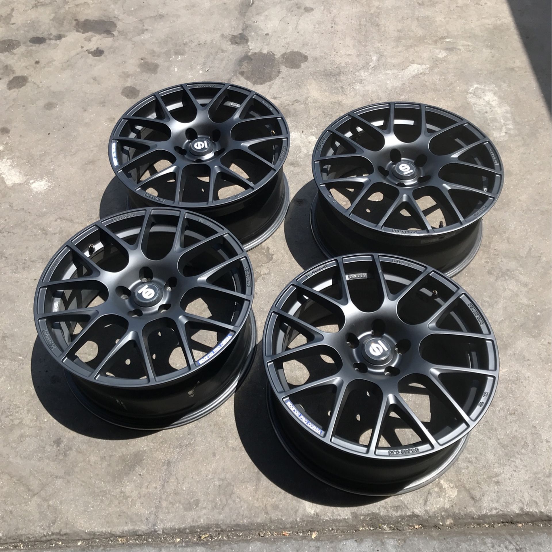 Sparco Pro Corsa Wheels 18x8 5x114.3