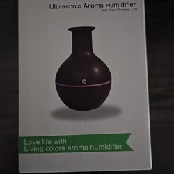 Ultrasonic Aroma Humidifier With Color Changing LED