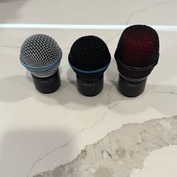 Shure SM58 wireless capsules