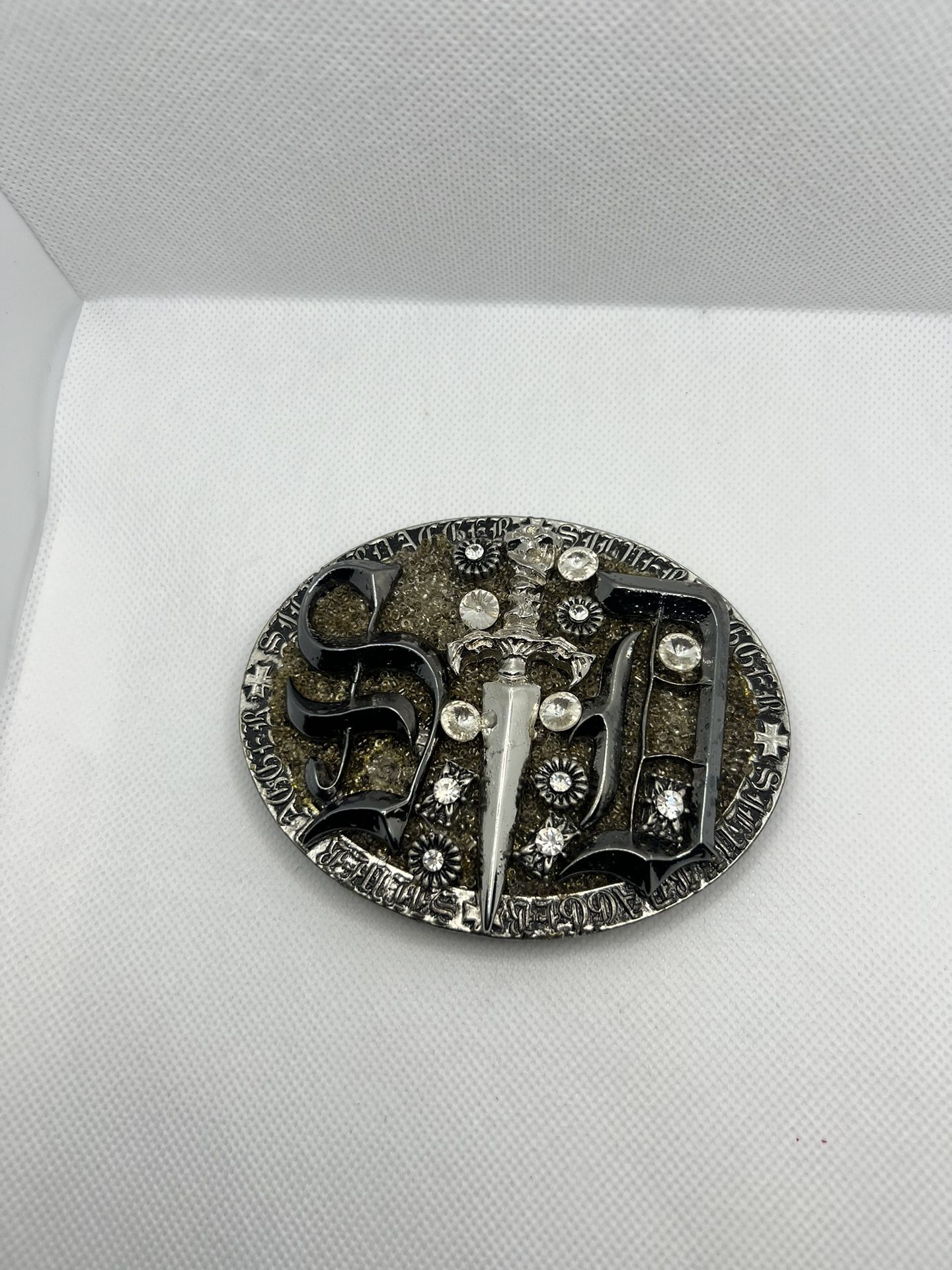 Silver Dagger Belt Buckle