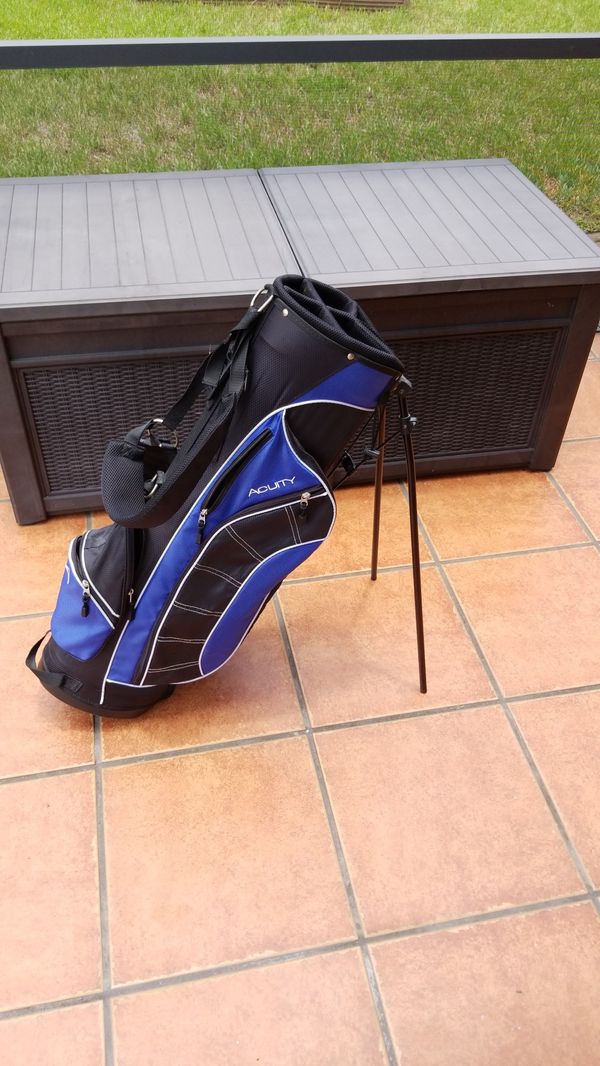 Acuity Golf Bag Blue very good condition, stand, double carry straps for Sale in Southwest ...